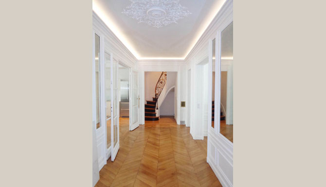 Réaménagement d'un appartement (démolition, plâtrerie, gros-œuvre, carrelage)