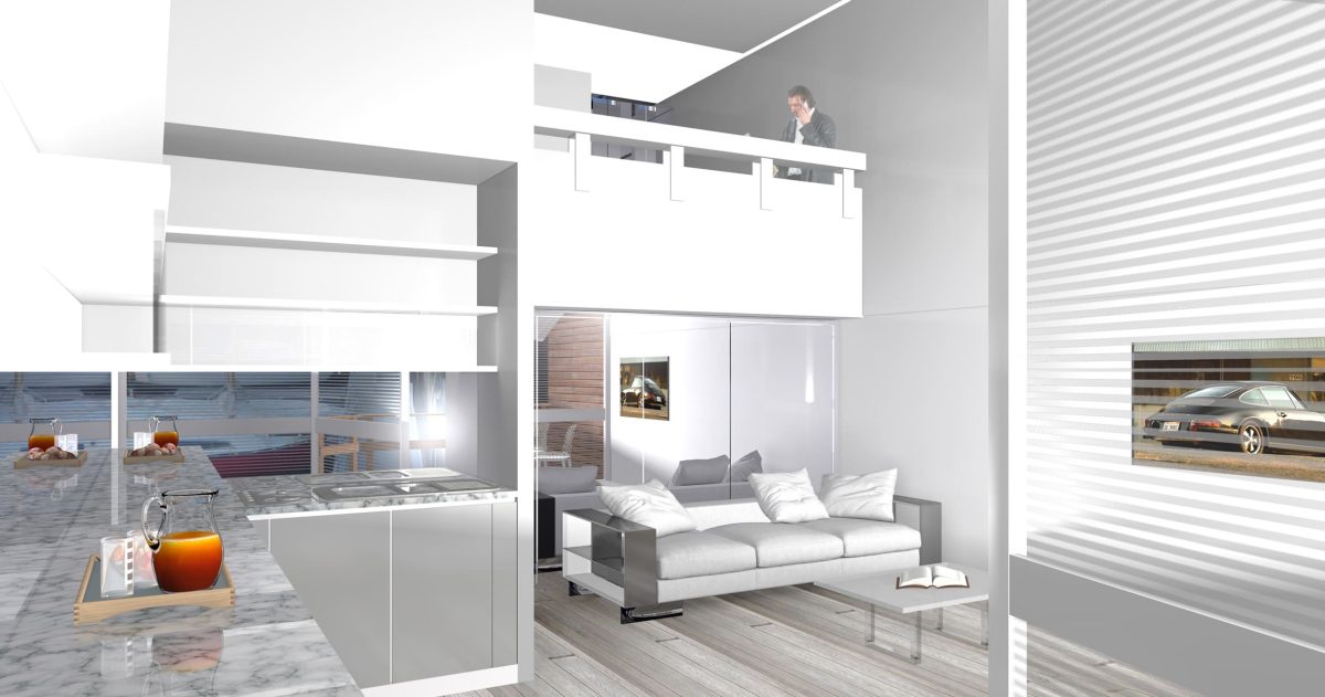 Rénovation complète d'un appartement triplex situé dans les marinas de Deauville. Le réaménagement des pièces a permis l’optimisation des volumes (cuisine ouverte, séjour donnant sur la mer, chambres et pièces humides). Le traitement des espaces par des matériaux simples (bois naturel brut au sol, calepinage damier) comme le choix de teintes claires font de ce lieu un endroit propice à la détente.